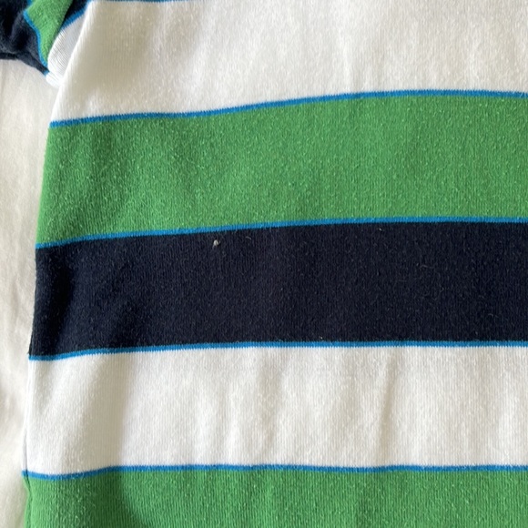 Old Navy striped short romper with collar. Size 0-3 months. - Picture 4 of 5